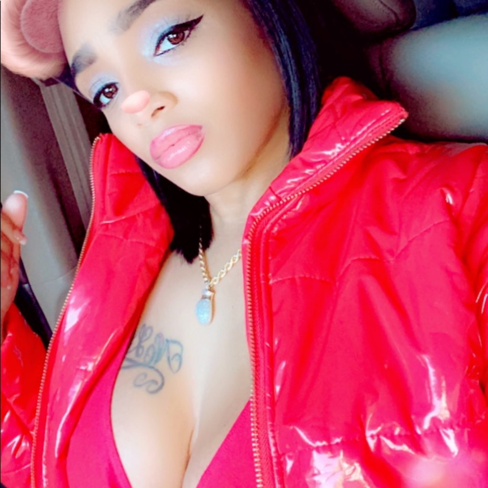 Red patent leather jacket